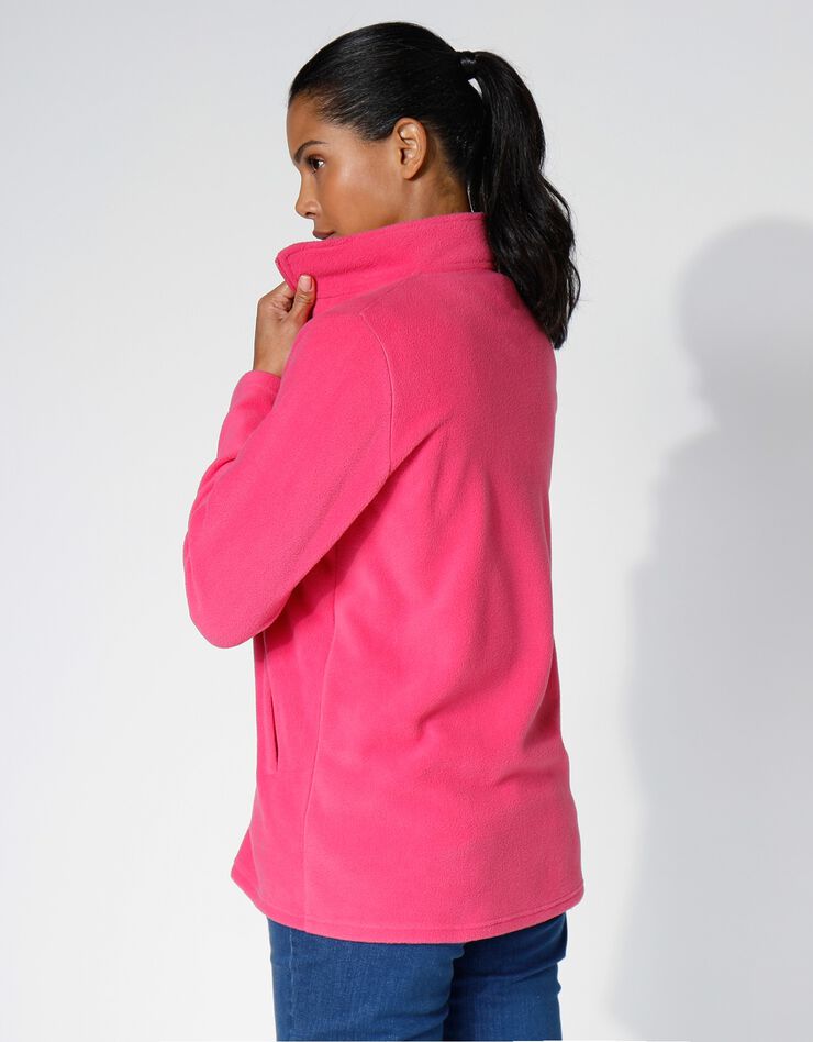 Veste polaire zippée manches longues (rose) Veste polaire zippée manches longues (rose)