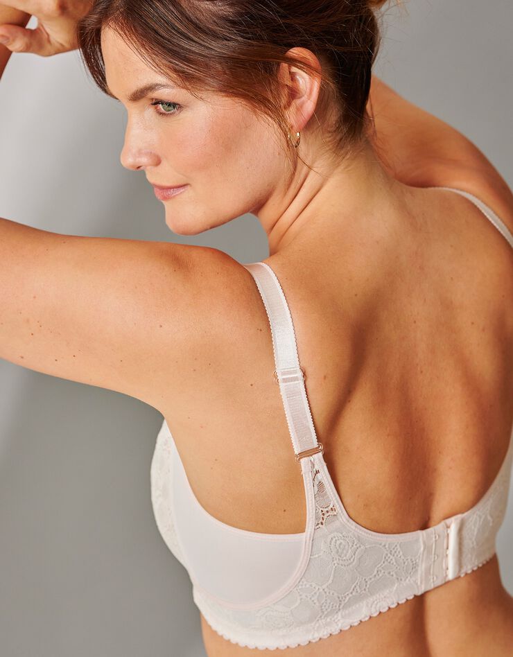 Soutien-gorge dentelle et microfibre sans armatures (poudre) Soutien-gorge dentelle et microfibre sans armatures (poudre)