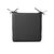 Galette de chaise unie forme carrée - lot de 2 (gris)