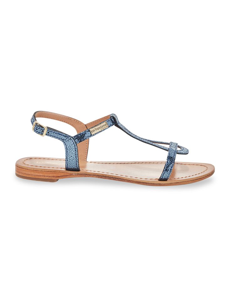 Sandales plates en cuir Hamat (marine)
