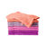 Gant de toilette cama&iuml;eu parme - lot de 8 (parme + fuchsia + bruyere + abricot)