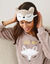 Set masque de nuit et chaussettes antidérapantes maille bouclette (taupe)