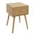 Table de chevet bois - 1 tiroir cannage rotin (naturel)