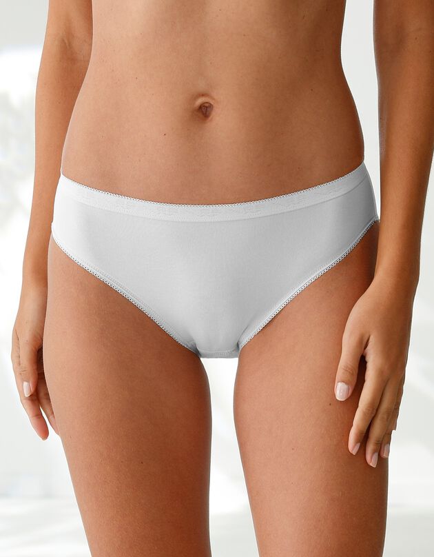 Culotte midi basique - lot de 3 (3 blancs)