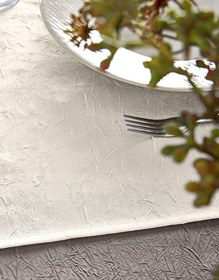 Nappe froissé permanent (taupe grisé)