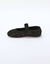 Chaussons forme babies, velours pailleté (noir)