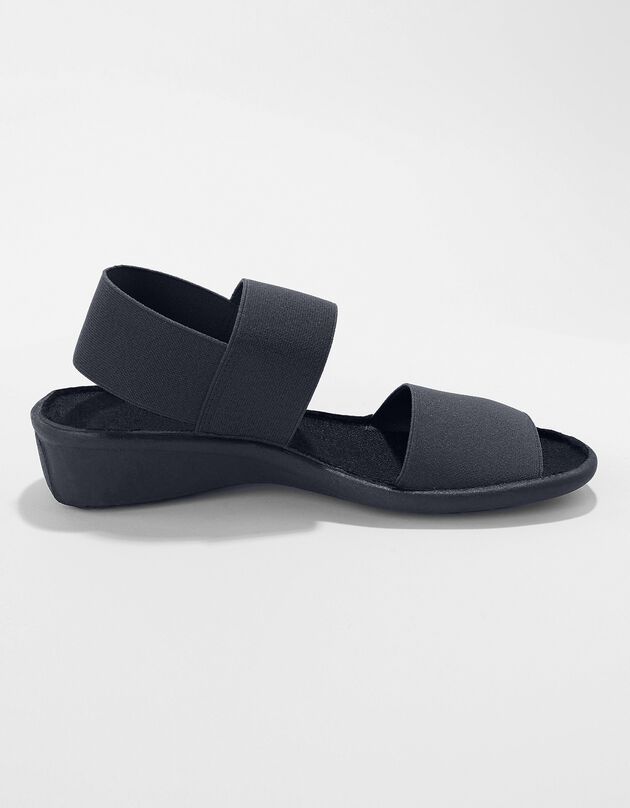Sandales élastiquées (noir)