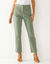 Pantalon 7/8ème gainant, taille haute (vert grisé)