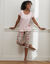 Pyjama pantacourt imprimé - coton modal (rose / kaki)