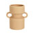 Vase en céramique 2 anses, hauteur 15,5 cm (terre)