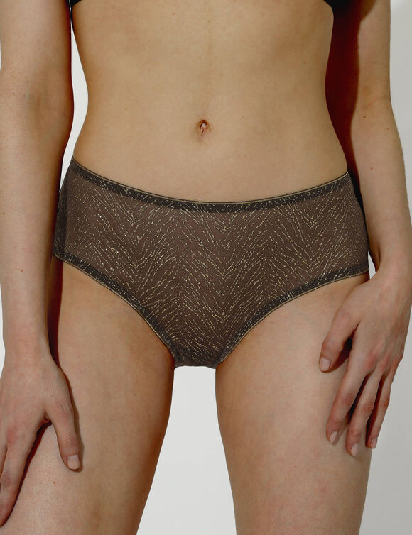 Slip "Golden Zebra" (marron)