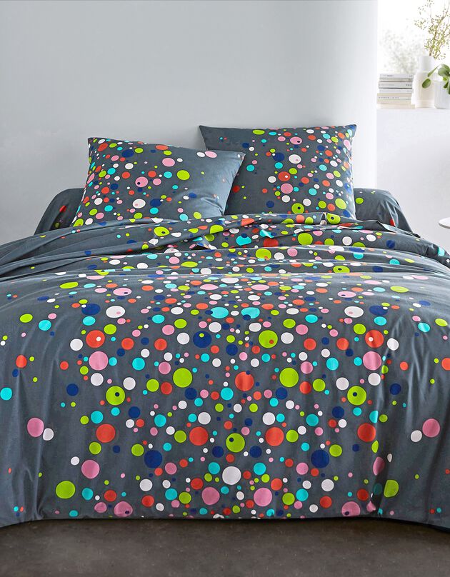 Linge de lit Pétillant coton  (anthracite)