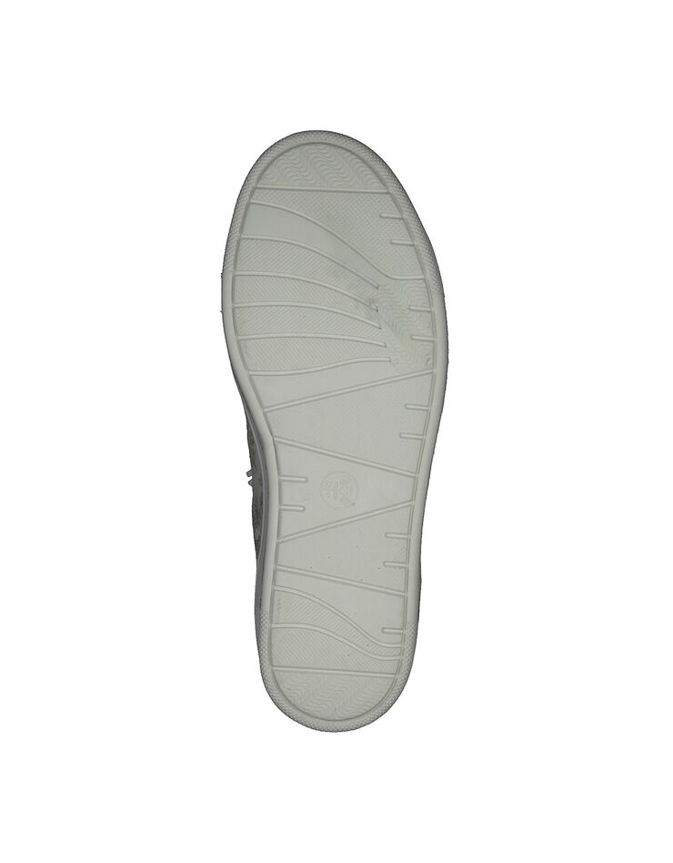 Baskets zippées imprimé fleurs - grande largeur (gris)