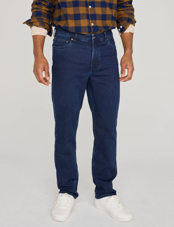 Pantalon effet jean denim ultra stretch - L32 (dark blue)