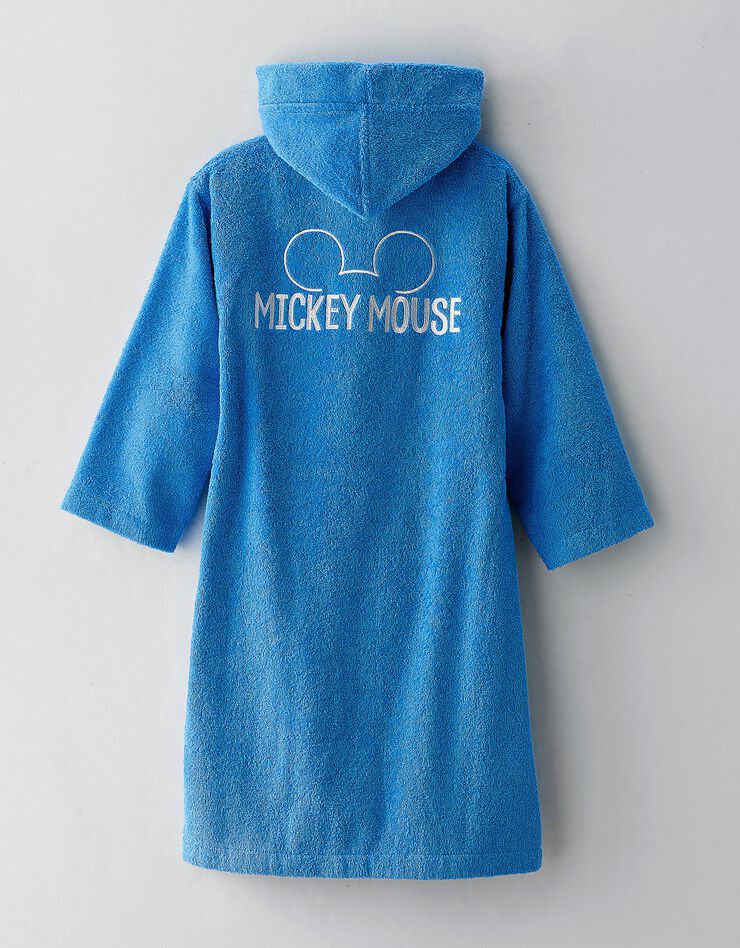 Peignoir de bain personnalisable à capuche "Mickey®" (bleu)