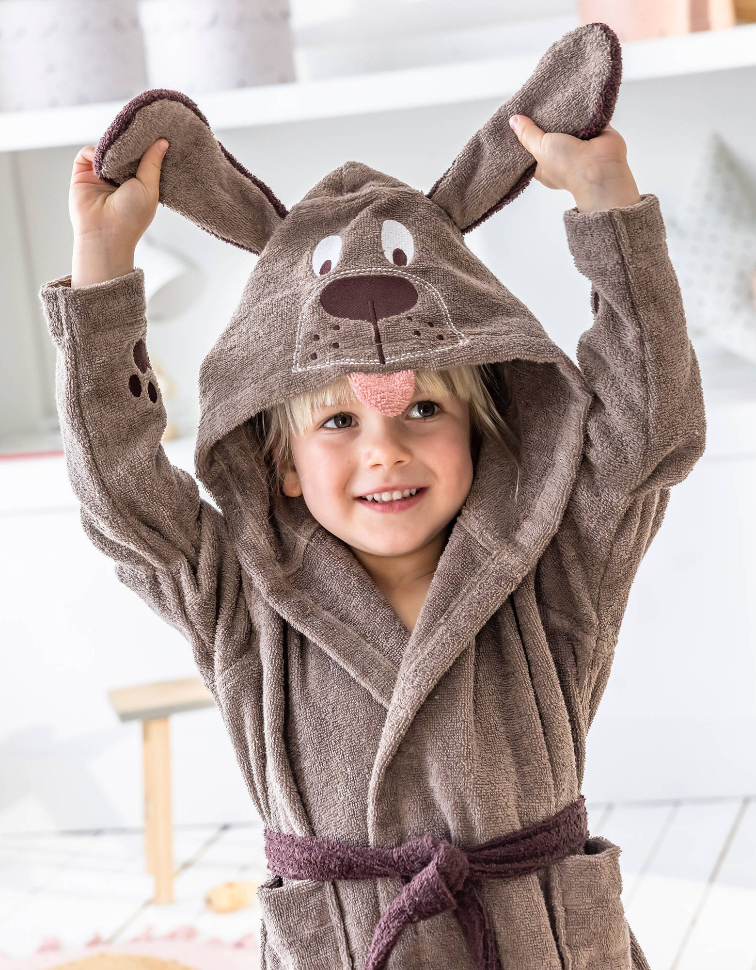 LOLANTA Peignoir En Polaire Pour Garçons Et Filles, Peignoir