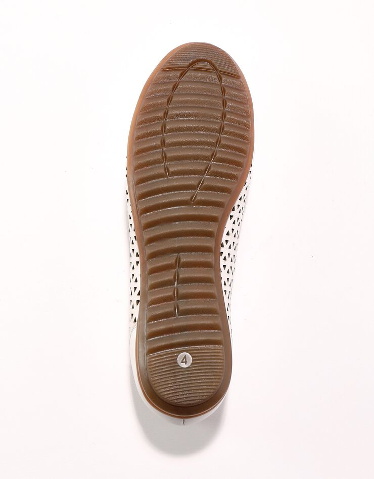 Ballerine cuir ajouré (blanc) Ballerine cuir ajouré (blanc)