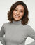 Sous-pull col roul&eacute; coton stretch uni (gris chin&eacute;)