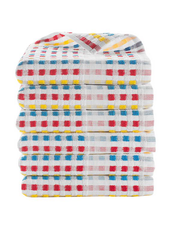 Essuie-mains éponge fond clair - Lots (multicolore)