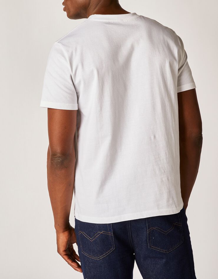 Tee-shirt col rond manches courtes (blanc)