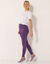 Legging de sport taille haute uni (violet)