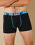 Boxer coton stretch Freegun® - lot de 2 (noir + gris)
