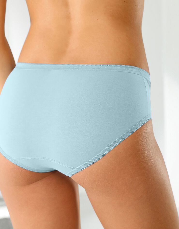 Culotte maxi dentelle - lot de 3 (ciel + marine + ivoire) Culotte maxi dentelle - lot de 3 (ciel + marine + ivoire)