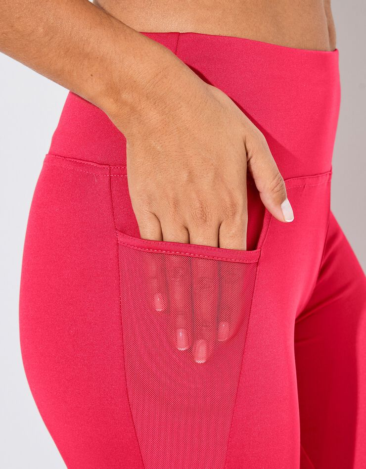 Legging taille haute avec empiècements résille (corail) Legging taille haute avec empiècements résille (corail)