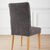 Housse microfibre bi-extensible gaufrée spéciale chaise  (gris)