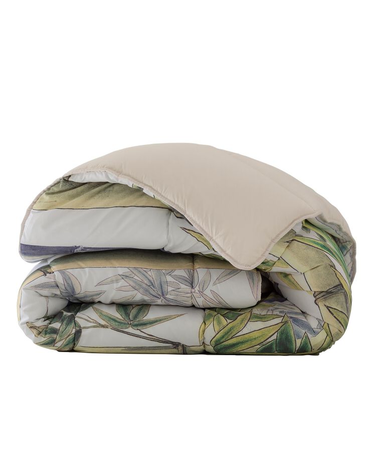 Couette microfibre impression photo pandas 400 g/m² (vert / noir)