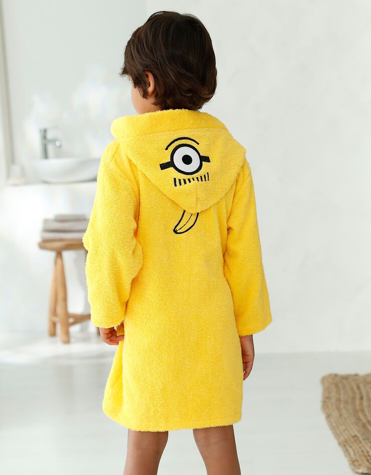 Peignoir à capuche enfant Minions® personnalisé éponge coton - 380g/m2 (jaune) Peignoir à capuche enfant Minions® personnalisé éponge coton - 380g/m2 (jaune)