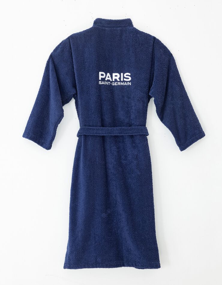 Peignoir de bain adulte col kimono PSG® personnalisable éponge (bleu)