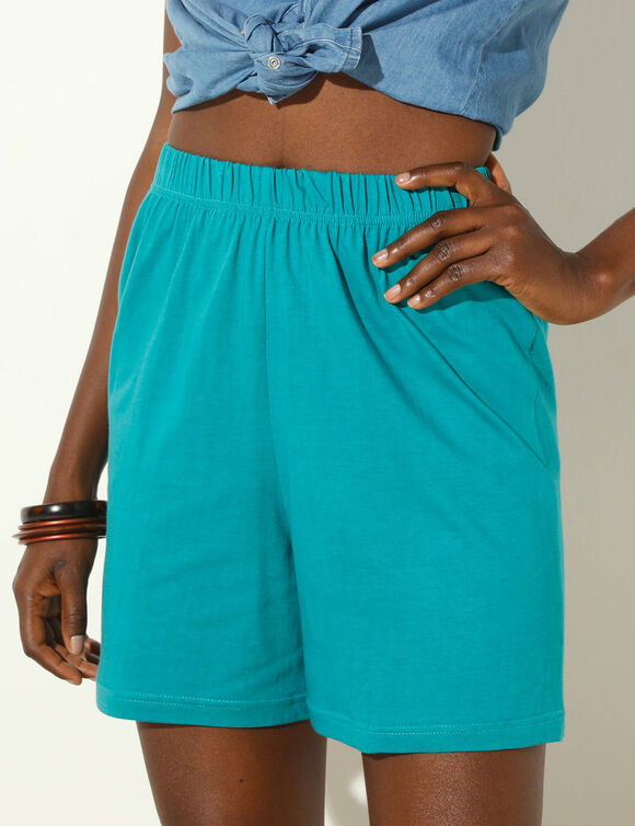 Short effet jupette - lot de 2 (noir / turquoise)