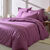 Linge de lit uni coton (figue)