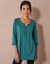 Tunique col fantaisie (vert foncé) Tunique col fantaisie (vert foncé)