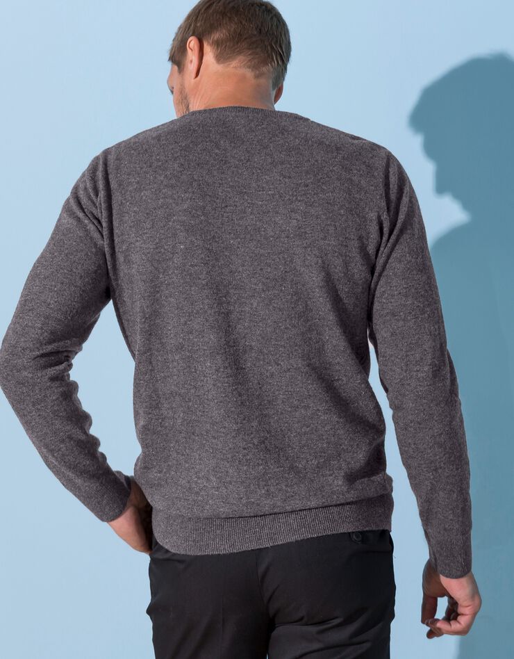 Pull col V 80% laine (anthracite) Pull col V 80% laine (anthracite)