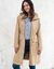 Parka l&eacute;g&egrave;re d&eacute;perlante zipp&eacute;e (beige)