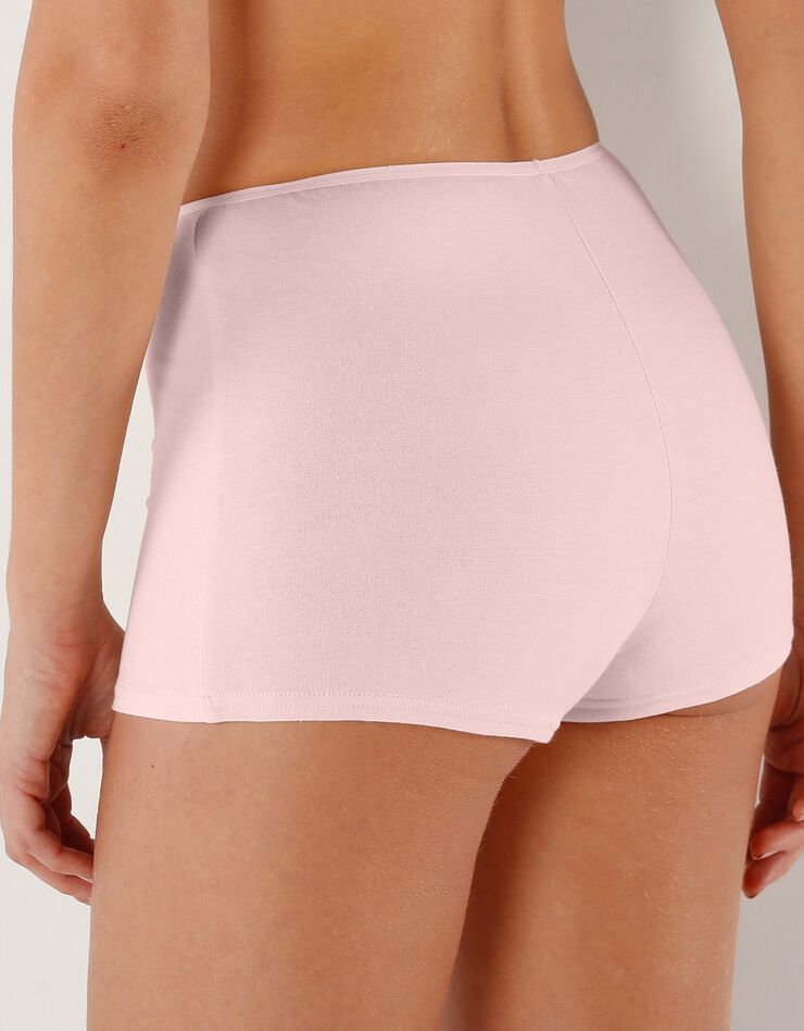Boxer en coton extensible uni – Lot de 10 (vifs) Boxer en coton extensible uni – Lot de 10 (vifs)