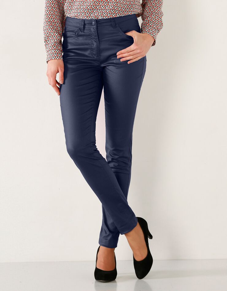 Pantalon enduit fuselé (marine) Pantalon enduit fuselé (marine)