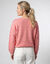 Pull col rond (corail / &eacute;cru)