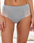Culotte coton et dentelle forme maxi - lot de 2 (gris chin&eacute;)