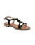 Sandales plates en cuir, Hastral (noir)