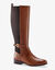 Bottes cavalières en cuir, spécial larges mollets (marron)