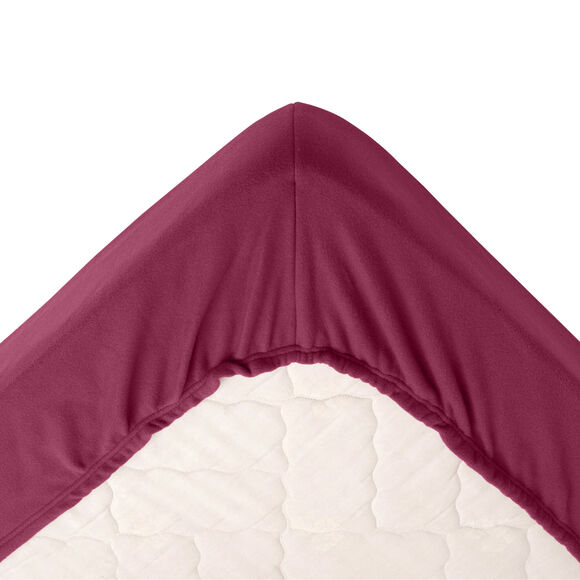 Couverture polaire mi-housse 350 g/m&sup2; (prune)
