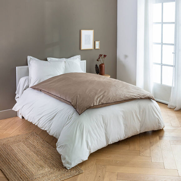 Édredon naturel duvet et plumettes qualité prestige (taupe)