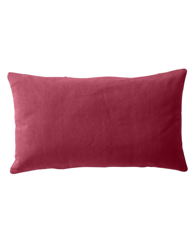 Housse de coussin rectangulaire imprimé fleurs indiennes - lot de 2 (bois de rose) Housse de coussin rectangulaire imprimé fleurs indiennes - lot de 2 (bois de rose)