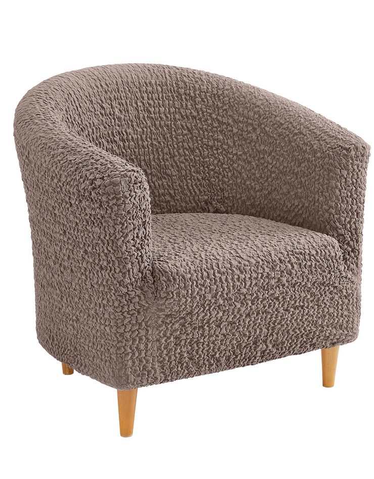 Housse gaufrée bi-extensible spéciale fauteuil cabriolet (chocolat)