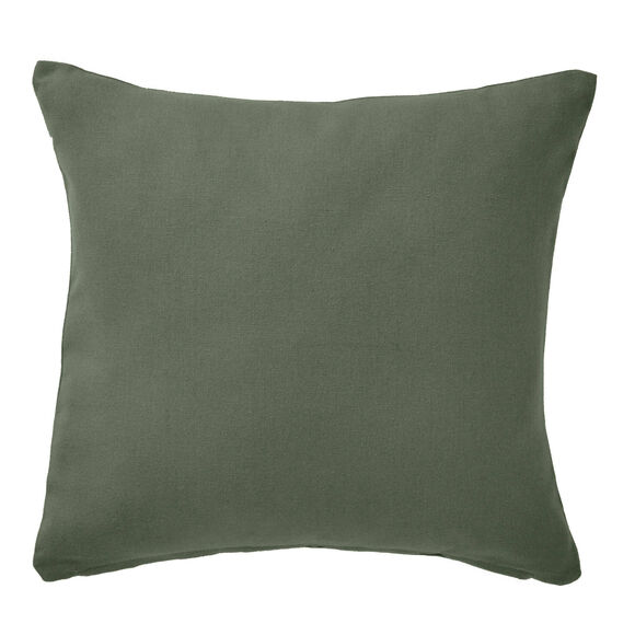 Housse de coussin unie bachette - lot de 2 (vert)