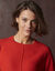 Pull manches marteau maille fantaisie (rouge)