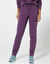 Pantalon jogging, molleton gratté (raisin)